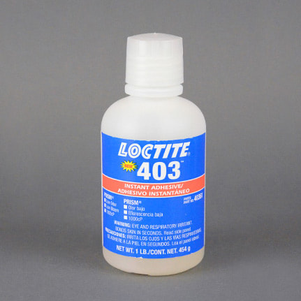 漢高樂(lè )泰 Prism403低氣味低氣泡瞬間粘合劑 透明 1磅 瓶裝